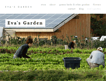 Tablet Screenshot of evasgreengarden.com